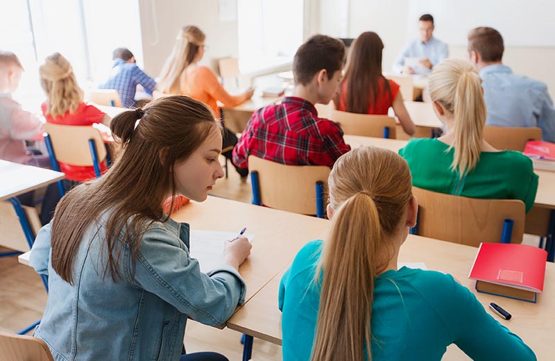 Élèves en classe