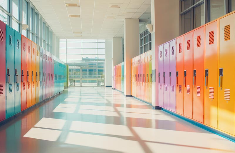 Couloir d'école